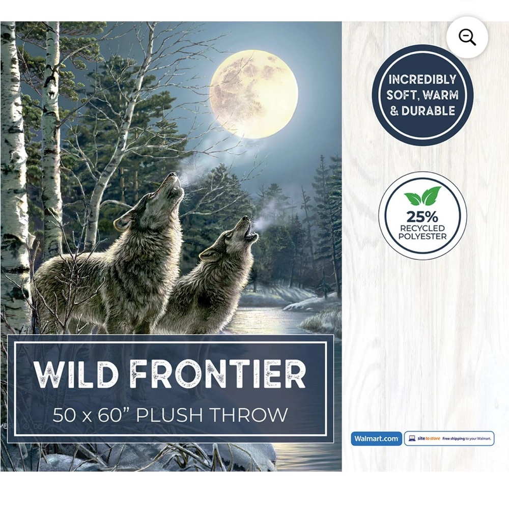 Wild Frontier Plush Throw Blanket